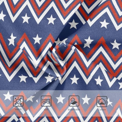 Wusikd Stars Girls' Underwear Cotton Blue Red Stripes Girls Briefs Soft Toddler Underwear 4T3