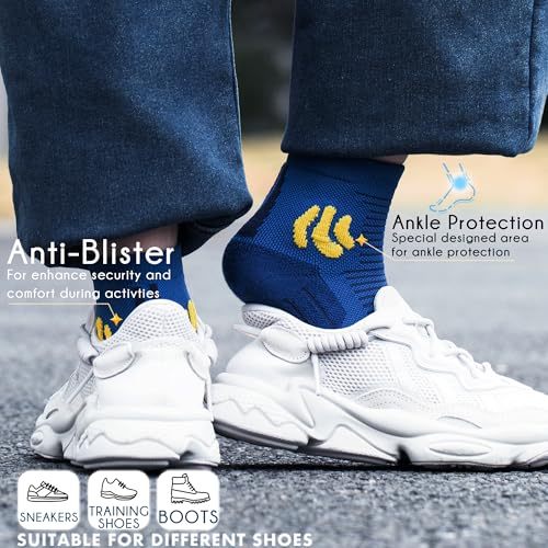 BRISIRA Coolmax Bamboo Viscose Kids Socks Compression Athletic Hiking Running Sports Boys Socks Moisture Wicking for Youth4