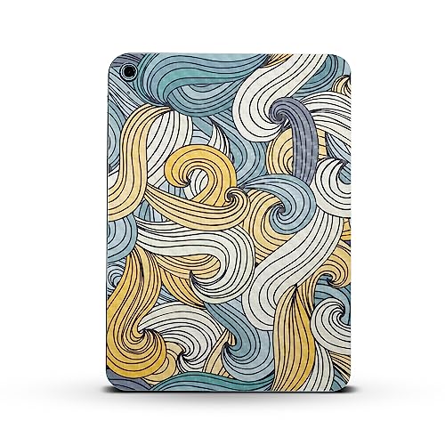 Image of MightySkins Carbon Fiber Skin Compatible with Apple iPad 10.9 inch 10th Gen (2022) Full Wrap Kit - Turbulence | Protective, Durable Textured Carbon Fiber Finish | Easy to Apply | Made in The USA