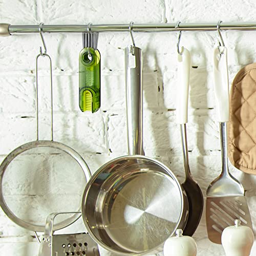 Aosorw 6 Pack 3 In 1 Multifunctional Cleaning Brush, Cup Lid Gap Cleaning Brush Set, Insulation Bottle Cleaning Tools, Mini Mutipurpose Tiny Silicone Cup Holder Cleaner Home Kitchen Cleaning Tools #TOP6