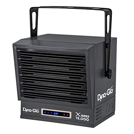 Dyna-Glo Dual Power 15,000W Electric Garage Heater, Black