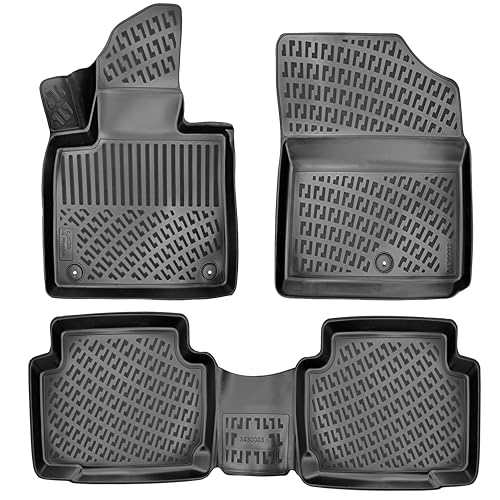 Tapis de sol Hyundai Santa FE antidérapant inodore lavable à l'eau