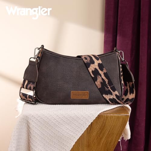 Image of Wrangler Western Shoulder Bag for Women Small Purse Aztec Hobo Bag Handbag with Detachable Strap