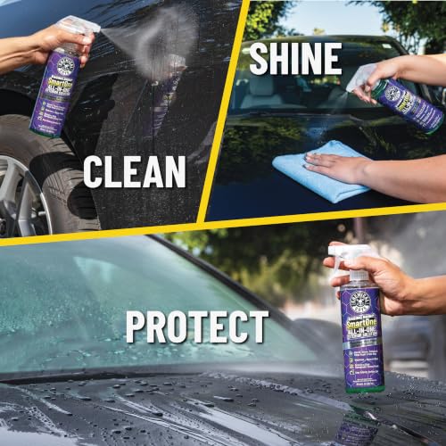 Image of Chemical Guys Quick Detailing Kit With Storage Bag, Raging Rhino SmartOne Exterior Spray, Interior Cleaner, Tire Shine, Microfiber Towels, And Applicators Giftable Car Care Set
