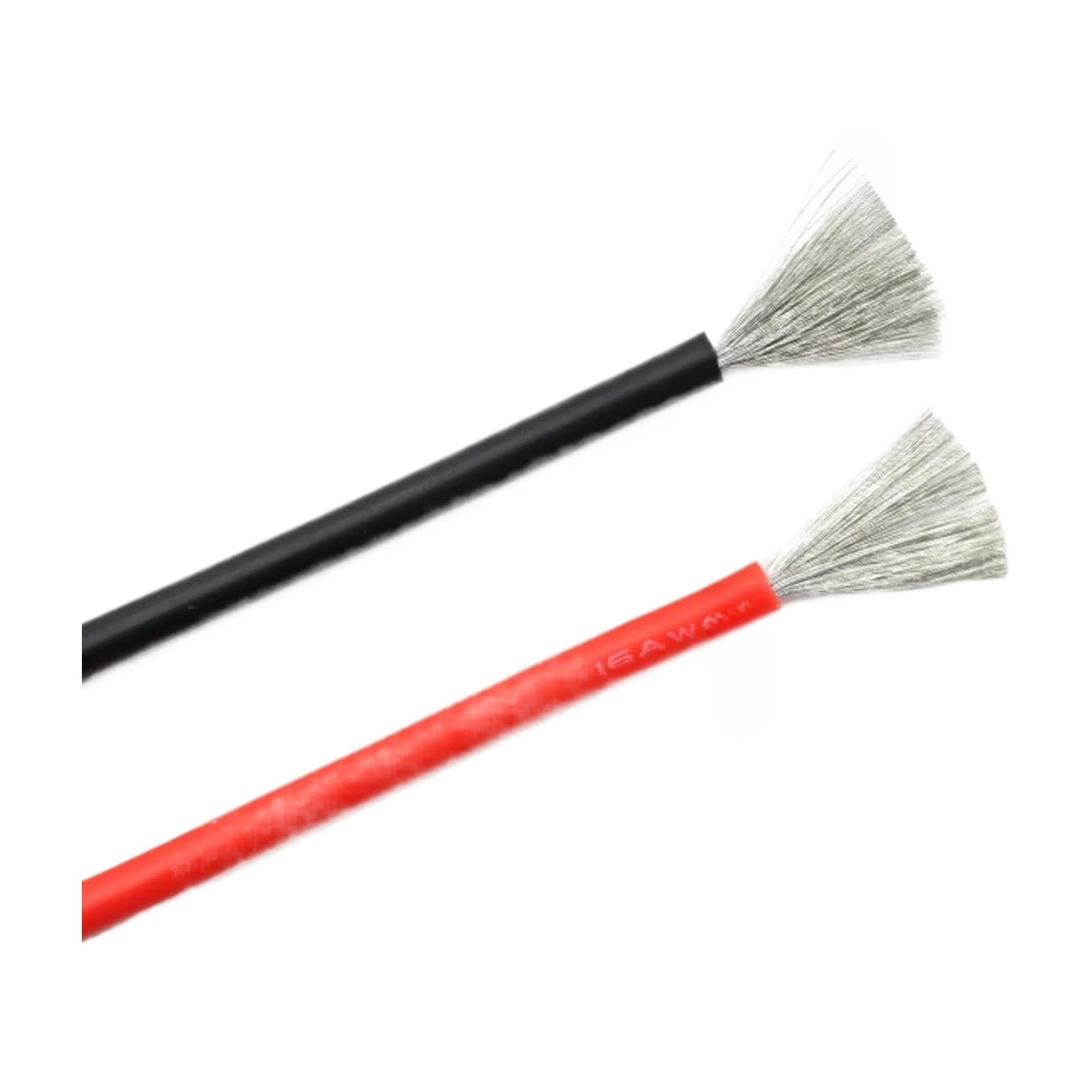 Cable de silicona flexible 30 28 26 24 22 20 18 16AWG (marrón; 5 metros; 16 AWG)