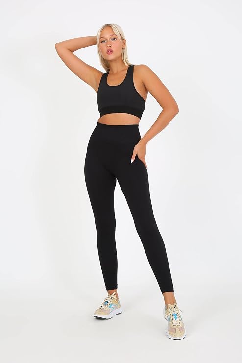 AuraFit 4036 Seamless Dikişsiz Push Up Toparlayıcı Yüksek Bel Uzun Tayt