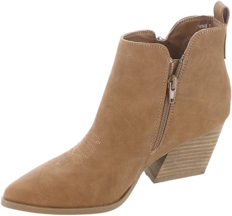 DV Dolce Vita Womens Kiki Ankle Boot, Tan, 7.5 US