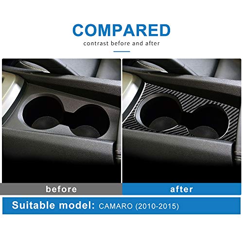 Cubierta Interior Portavasos Fibra de Carbono para Camaro miniatura 4