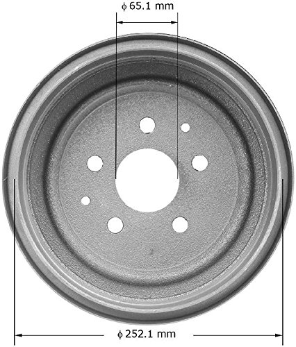 Image of Bendix Premium PDR0446 Rear Brake Drum for Volkswagen Vanagon 1991-1980