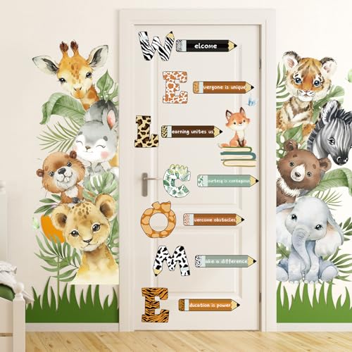 Pegatinas de Animales de Bosque en 3 Láminas para Puerta miniatura 6