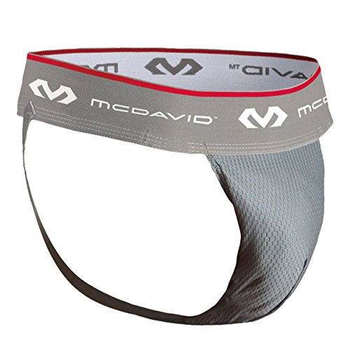McDavid 3300 HexMesh Athletic Supporter (Grey, Small)
