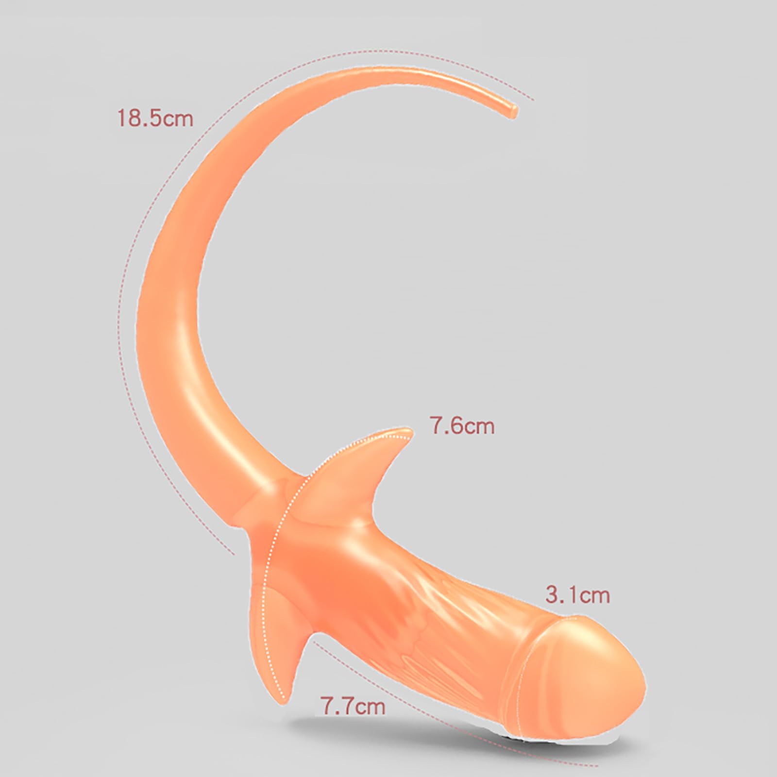 remote vibrating anal plug Intimate™ 100% Silicone Dog Tail Slaver Cosplay Butt Plug Anal Sex main image 1