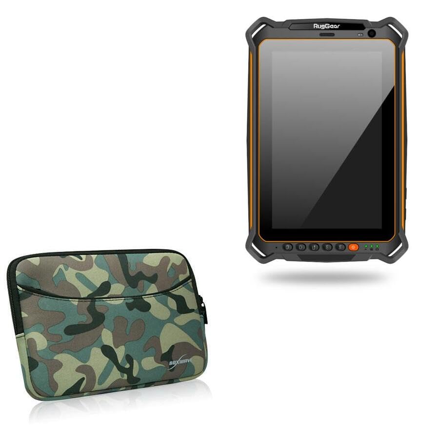 BoxWave Case Compatible with RugGear RG930i - Camouflage Suit with Pocket, Neoprene Camo Suit Zipper Pocket for Storage