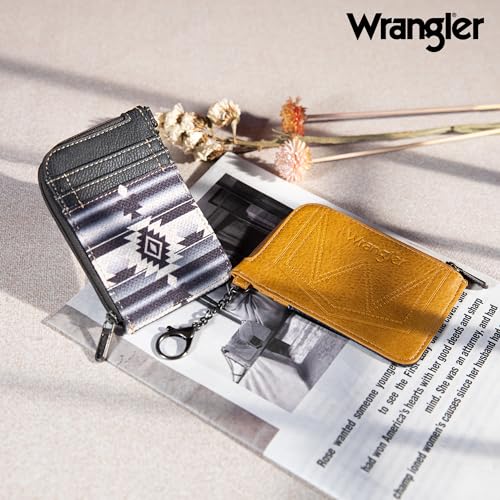 Wrangler Boho Aztec Crossbody Bag With Card Wallet for Women Black2