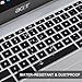 CaseBuy Keyboard Skin Cover for Acer Chromebook Spin 11 311 CP311 C733 R11 C738T 511 512 513/Chromebook 314 514 CB314 CB514 /Chromebook Spin 713 CP713 R13 CB5-312T/Acer Chromebook 14 15 inch, Black