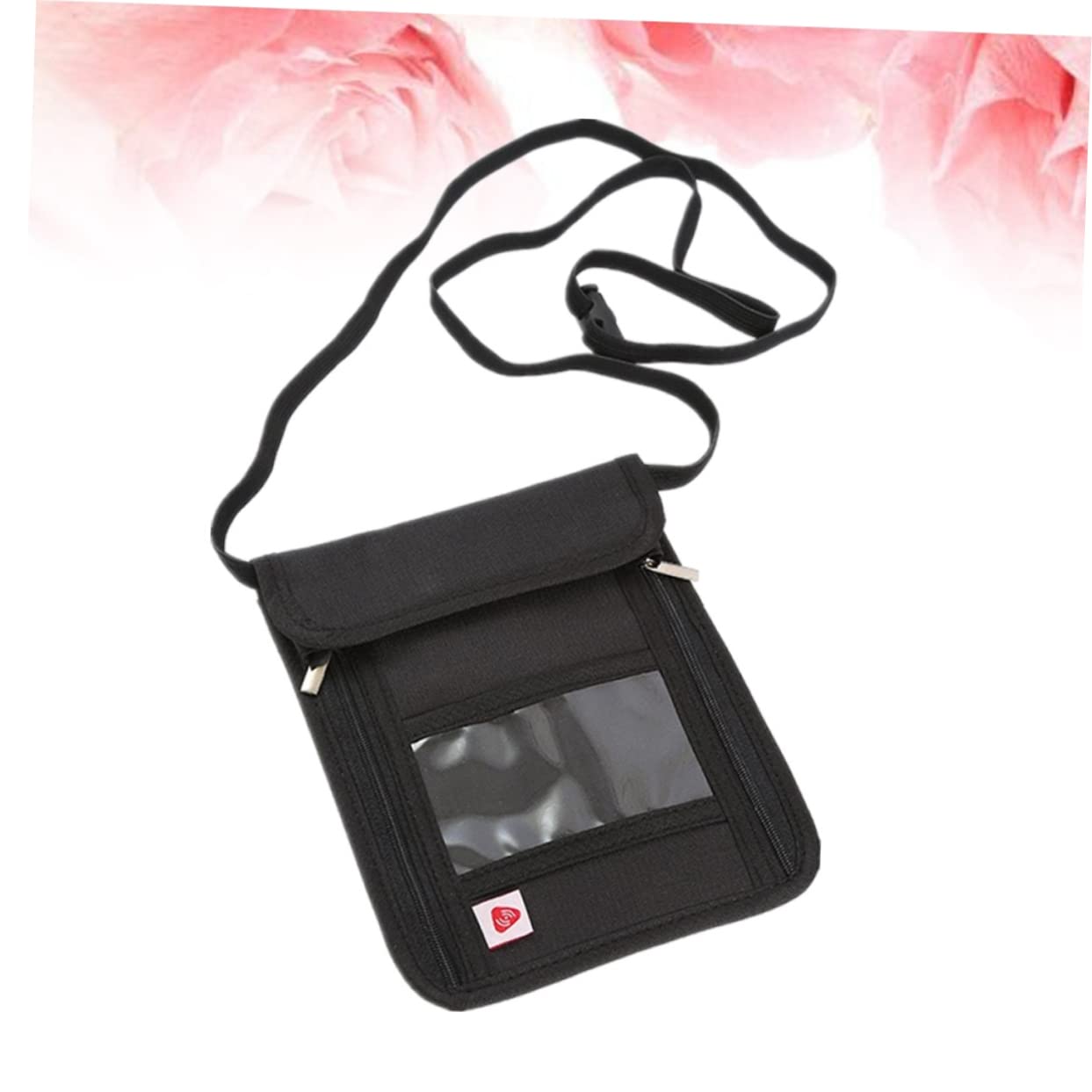 3piezas Billetera De Viaje Multifuncional RFID para Pasaporte y Documentos Portador De Cuello Negro para Organizar Dinero y Entradas