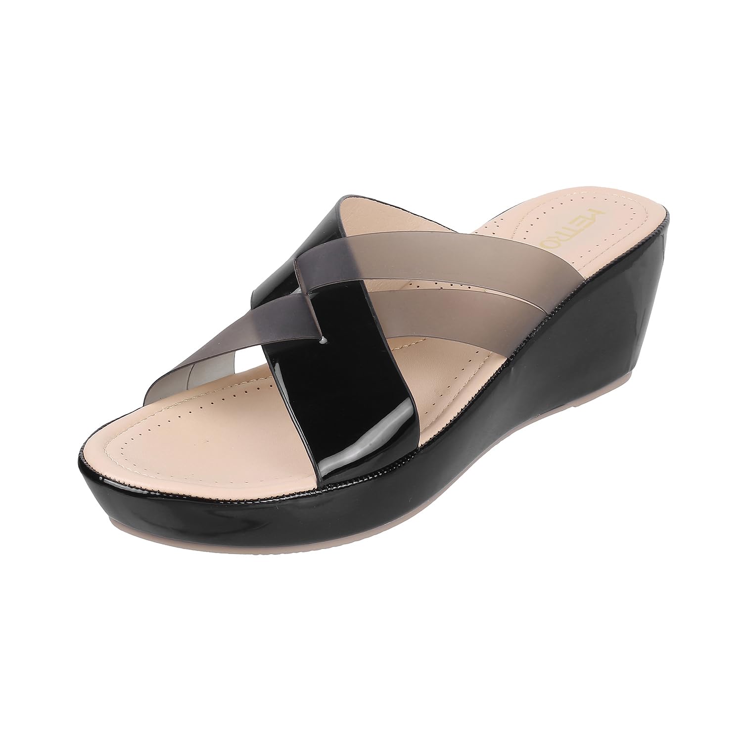 metro Women Yellow Synthetic Heels Slip On Sandals-picture-53