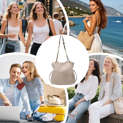 Sac à main rétro en peluche grand format pour ordinateur - 5