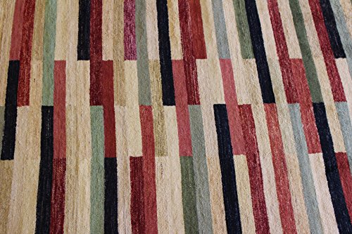 Rugstc 6'0 X 9'1 Gabbeh Area Rug Made Using Vegetable Dyes With Wool Pile - Gabbeh Design | 100% Original Hand-Knotted Multicolored | A 6X9 Rectangular Double Knot Rug #TOP2