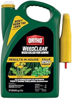 Ortho WeedClear Weed Killer for Lawns: with Comfort Wand, Won't Harm Grass (When Used as Directed), Kills Dandelion & Clover, 1 gal.