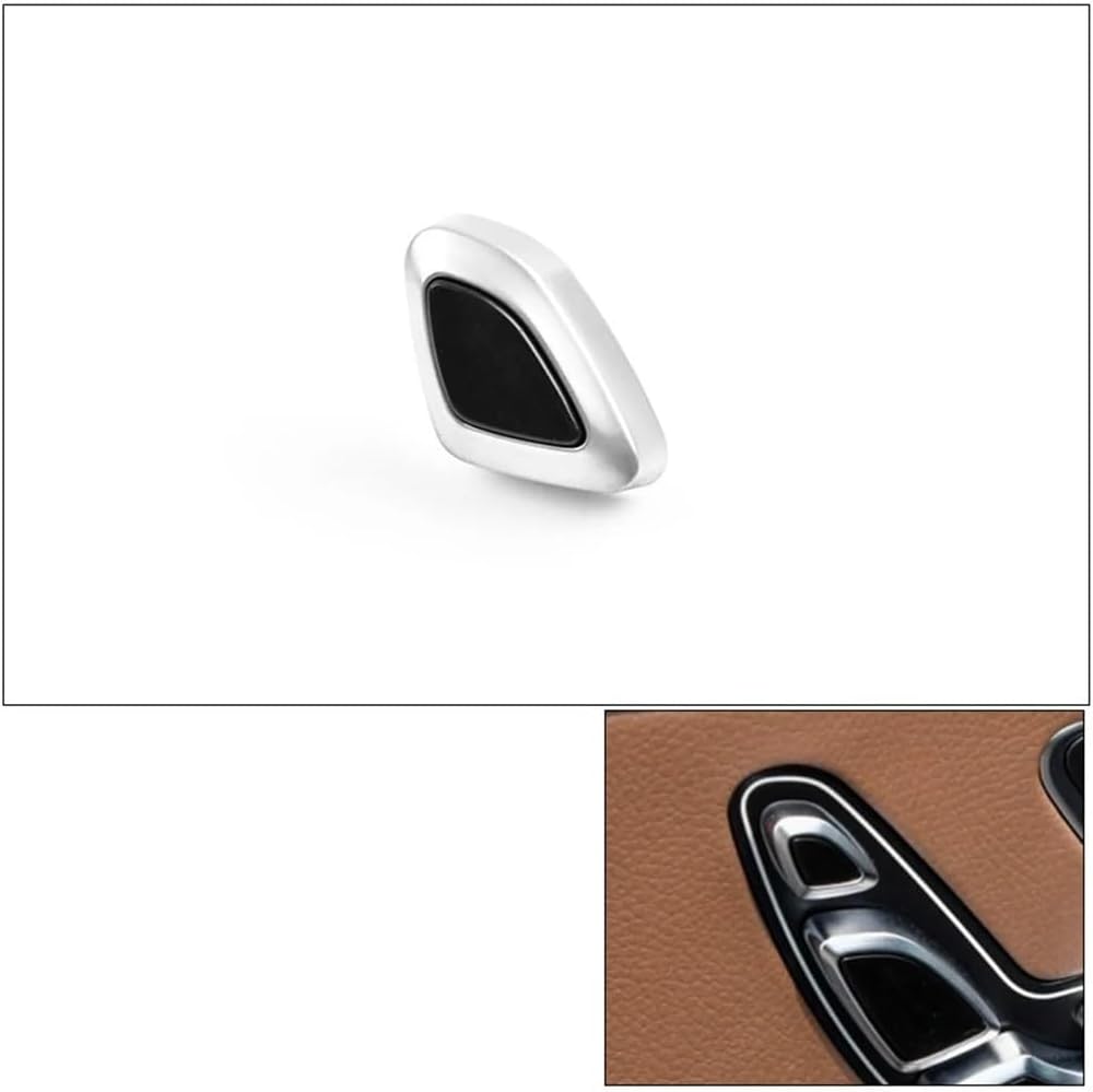 Car Seat Adjustment Switch Button Headrest Button Switch Knob Replacement for Mercedes Benz S Class W222(Left)
