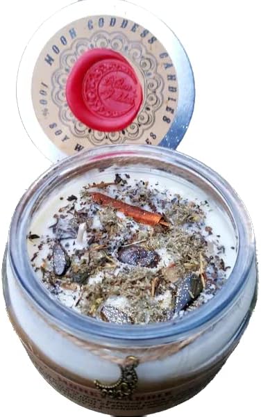 Money Candle - Money Drawing Candle - Prosperity - Abundance - Patchouli Infused - Crystal Infused - Tigers Eye Infused