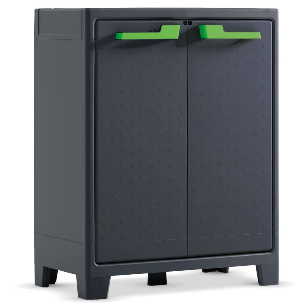 Keter Armadio 2 ripiani 80x44x100 cm Moby Basso XL Antracite