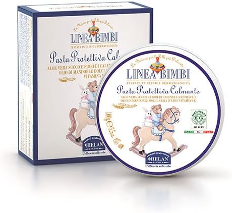 Linea Bimbi Nappy Rash Cream Soothing Protective Certified Organic 98% Natural Dermatology Tested 100g