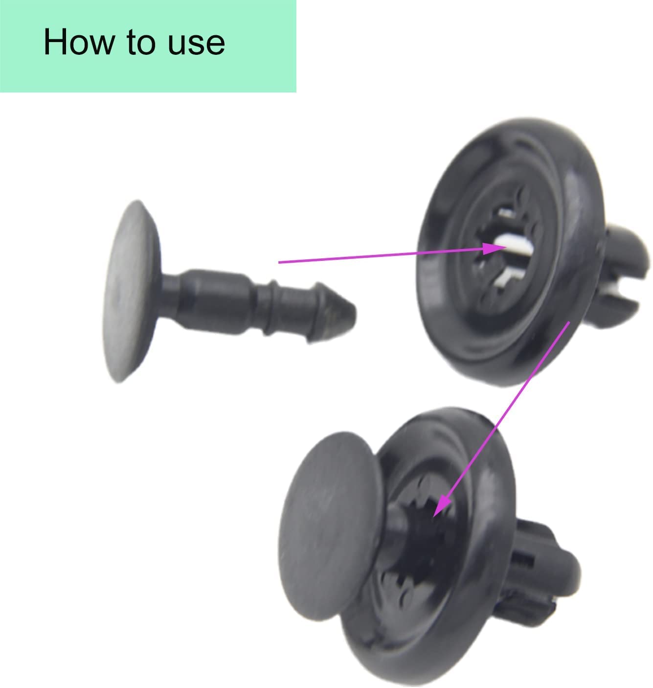 20PCS Retainer Splash Shield Clips Nylon Push Type 90467-07201 Replacement For Lexus Toyota – Buy At Low Prices In The Online Store - Foto 2