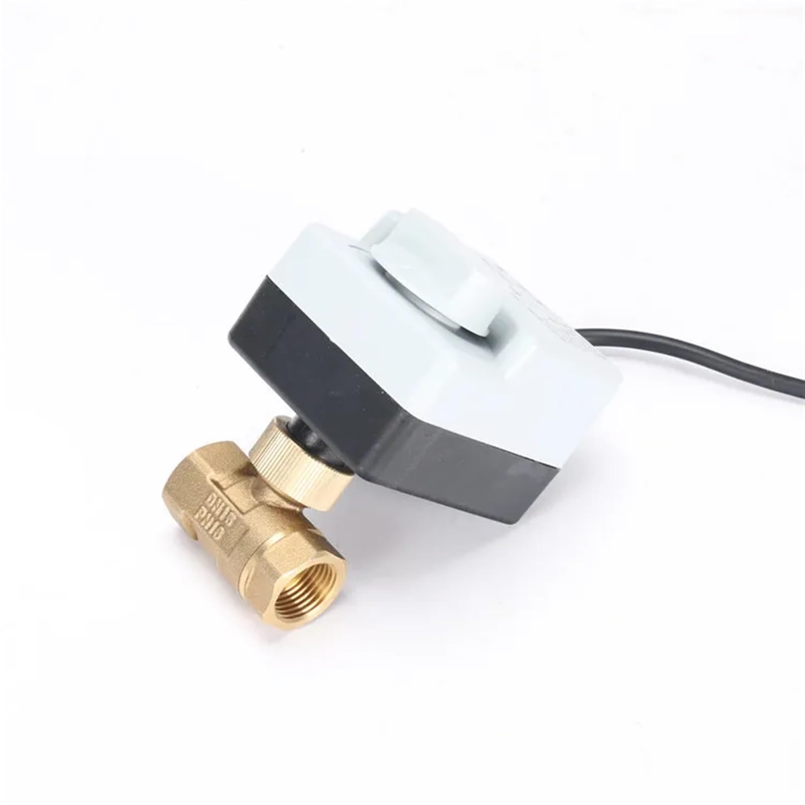 Aynrjkkx Dn40 Dn15 Dn20 Dn25 Dn50 Motorized Ball Valve 220V Three Wire Two Point Control Brass Electric With Manual Switch(,12Vdc)