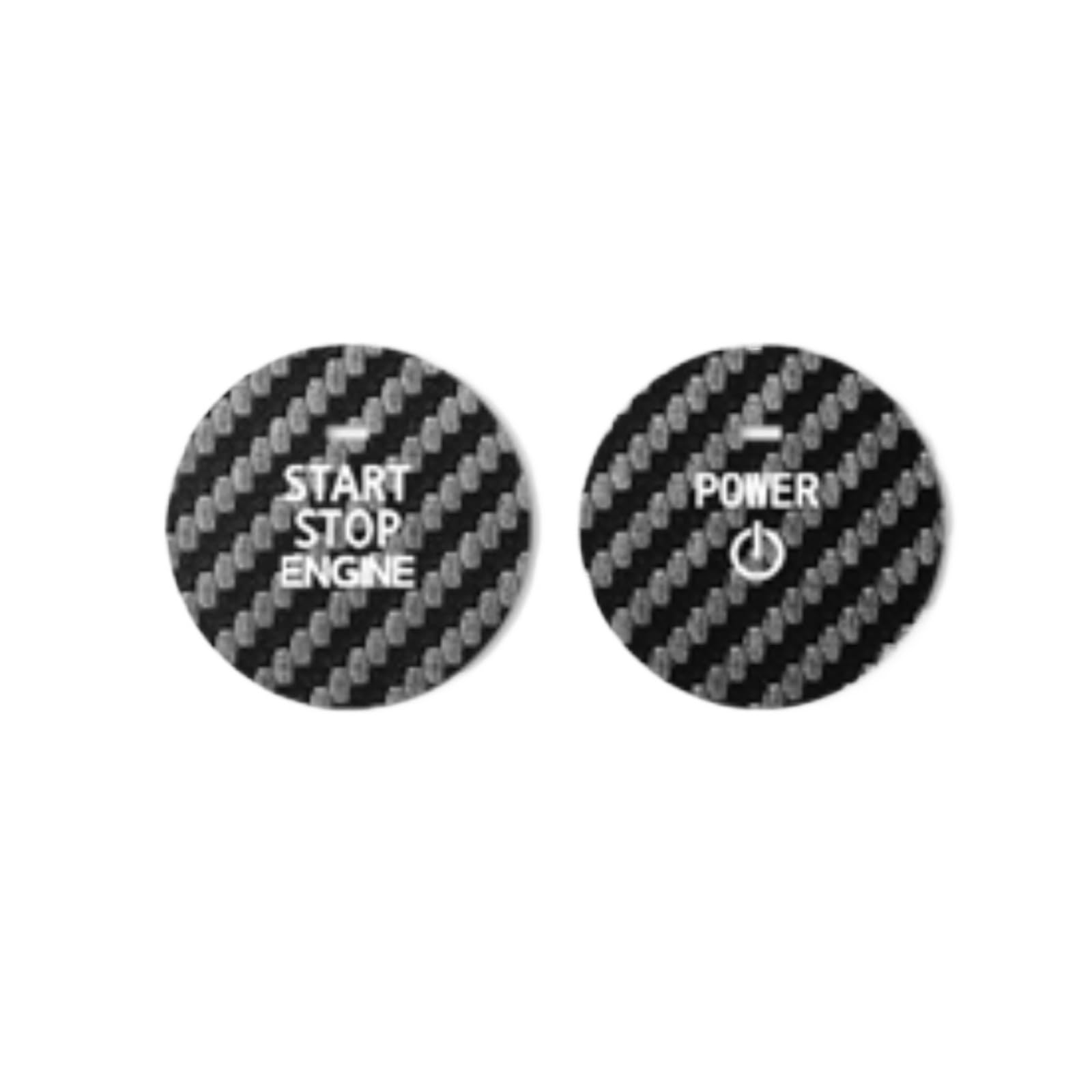 VNHLOTVJL Car Engine Start Stop Trim Sticker Interior Accessories Compatible for Mazda CX-50 CX-30 Compatible for Axela 2020 Carbon Fiber(Type11)