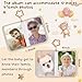 Motiskyy My First Photo Album for Baby Soft Toddlers Family Photo Book with Safe Mirror Holds 17 4 x 6 Photos Family Album Picture Book Gift for Newborn Toddler Kids Baby Shower(Bear)