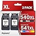 Sqwekd PG-540XL CL-541XL Cartucce d'inchiostro Sostituzione per Cartucce Canon 540 541 XL per Canon Pixma MG3650s TS5150 MG3600 MX395 MX475 MG3650 TS5151 MG2250 MX455 MX535(Nero e Colore) immagine