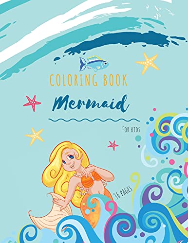 Mermaid Coloring Book: Mermaid Coloring Book for Kids: Mermaids Coloring Book For kids | 34 Big, Simple and Fun Designs: Ages 3-8, 8.5 x 11 Inches - Store, Ananda