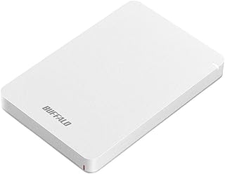 BUFFALO USB3.1(Gen.1)対応 耐衝撃ポータブルHDD 1TB ホワイト HD-PGF1.0U3-WHA