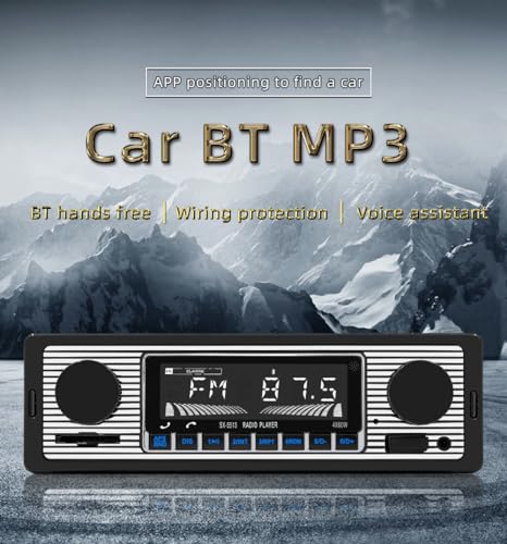 Radio para auto single din Bluetooth con control remoto miniatura 3