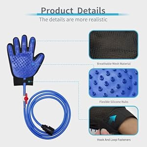 All-in-One Dog Grooming Bath Tool: Shower Scrubber, Dog Washing Gloves, Perfect for Cat and Dog Grooming, Pet Store Essential, Brush Glove & Hose Sprayer by Busteelight