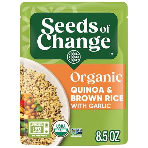 SEEDS OF CHANGE Organic Quinoa & Brown Rice 8.5 Ounce (Pack of 12)
