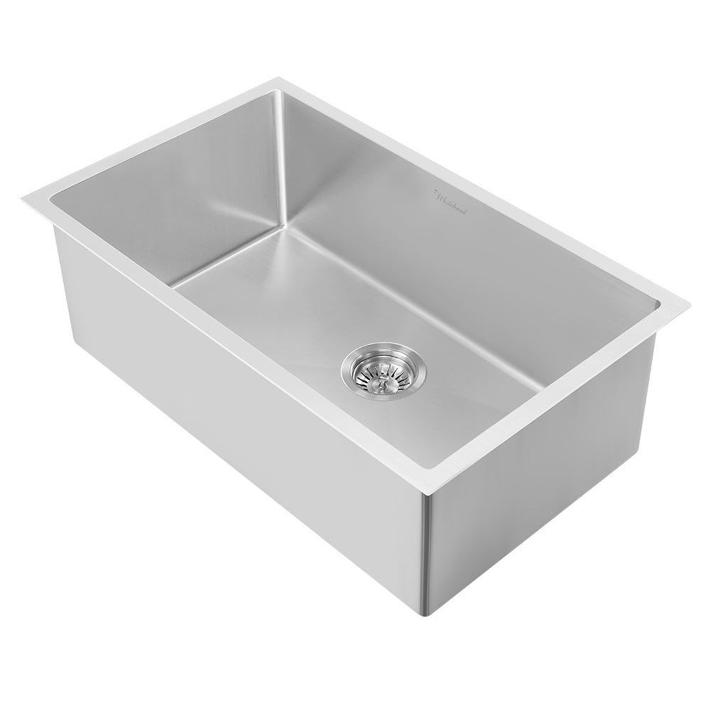 Whitehaus WHNPL3018-BSS Noah Plus Collection Kitchen Sink