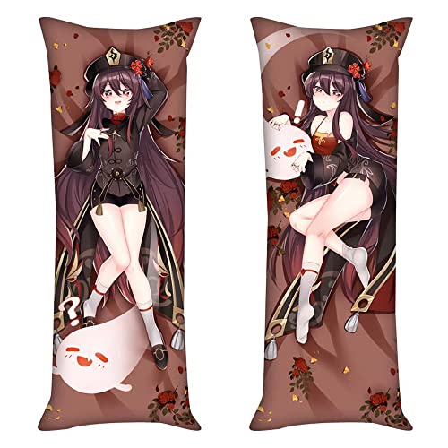 Weixu Hu Tao Cosplay Hugging Body Pillow Case Throw Cushion Cover Gifts