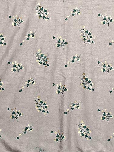 Image of AKHILAM Silk Blend Women's Floral Brocade Saree With Unstitched Boluse Piece(Srdh37 Parent)
