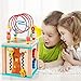 Dirgee Holz Kinder Baby Tätigkeit Cube-MultiZurse Pädagogisches Spielzeug, Entwicklungskind Pädagogisches Lernen Jungen Spielzeug 12-18 Monate |Perlen-Labyrinth, erstes Geburtstagsgeschenk