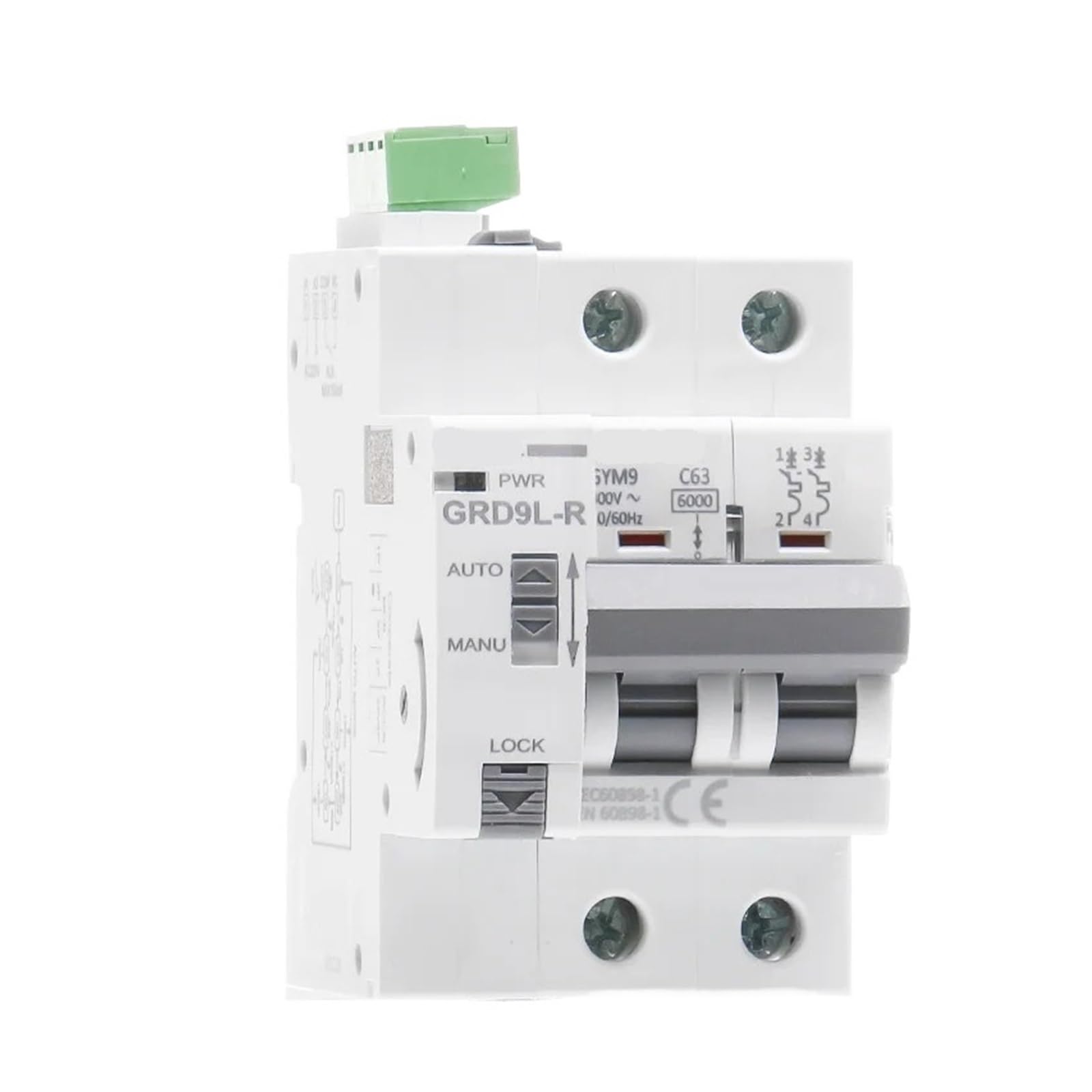 Mini disjoncteur réenclencheur 2P 16A GRD9L pour rail DIN