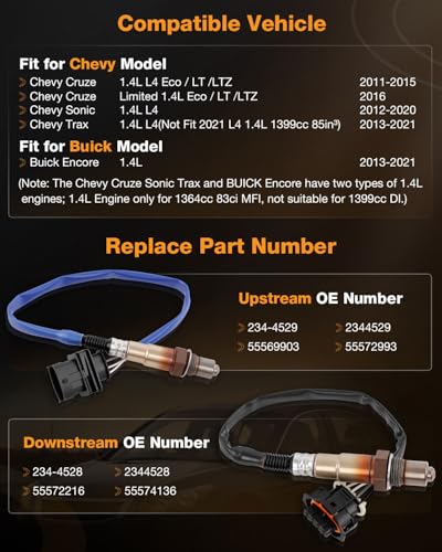 Sensor de Oxígeno para Chevy Cruze y Otros Modelos miniatura 2