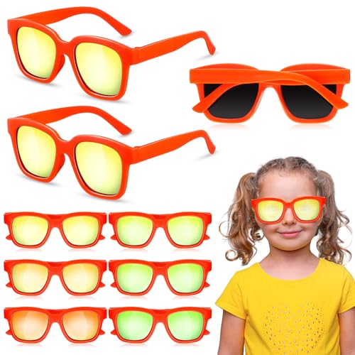 8 Pack Kids Sunglasses Bulk Sunglasses Party Favors for Boys and Girls for Summer Beach Outdoor Activities