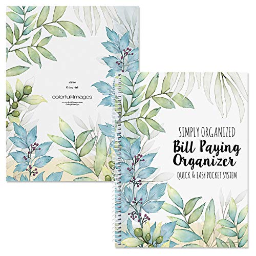 The Best Days Bill Paying Organizer Book-Personal Account Book, 9" By 12 Inch, Spiral-Bound, 14 Pockets, 32 Label Stickers, Bill Tracking #TOP3