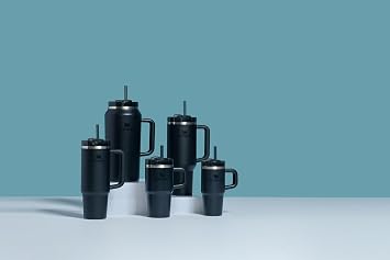 STANLEY Quencher H2.0 FlowState Stainless Steel Vacuum Insulated Tumbler with Lid and Straw for Water, Iced Tea or Coffee, Smoothie and More, Black 2.0, 40oz
