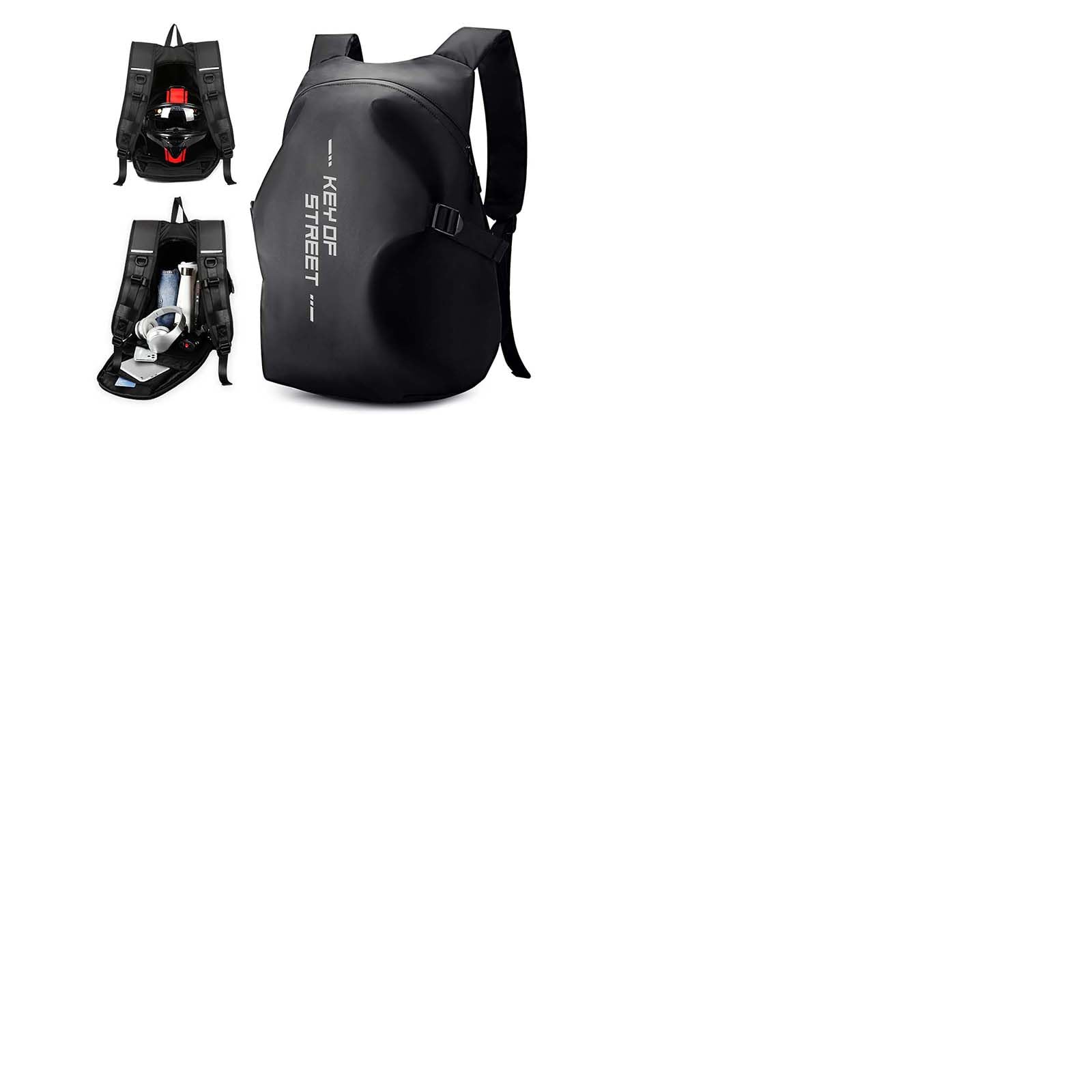 WEPLAN Motorrad Rucksack Wasserdicht Herren Damen Helm Rucksack Motorrad Rucksäcke Helmrucksack Motorradhelm Reise Rucksäcke Leicht Herren Motorradrucksack Motorcycle Backpack Helmtasche