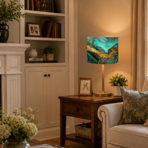 Image of Nuxovilar Lamp Shades Set of 2, 8.7 inch Top x 8.7 inch Bottom x 7.9 inch High (Spider) | Small lamp shades floor elegant home decor accents covers light bedroom living room (Elegant)