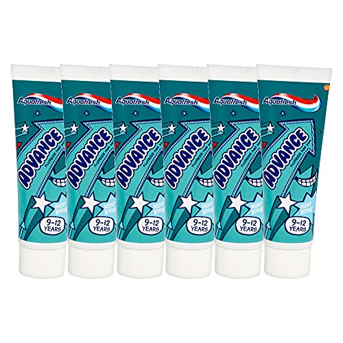 Aquafresh Advance 9-12 Kids Toothpaste 75ml 6 Pack